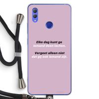 gij zijt ook iemand: Honor Note 10 Transparant Hoesje met koord