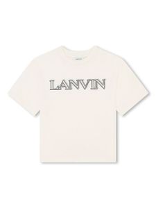 Lanvin Enfant t-shirt en coton à logo imprimé - Jaune