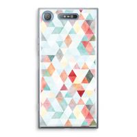 Gekleurde driehoekjes pastel: Sony Xperia XZ1 Transparant Hoesje