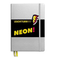 Leuchtturm Neon schrijfblok & schrift 251 vel Zilver, Geel - thumbnail