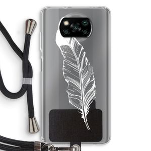 Pluim: Xiaomi Poco X3 Pro Transparant Hoesje met koord