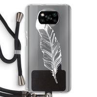 Pluim: Xiaomi Poco X3 Pro Transparant Hoesje met koord