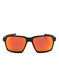 Oakley lunettes de soleil Parlay à verres miroir - Noir