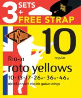 Rotosound R10-31 3-pack met gratis gitaarriem