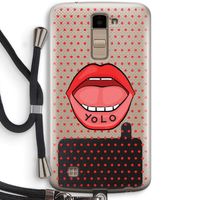 Yolo Denise: LG K10 (2016) Transparant Hoesje met koord