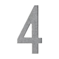 Intersteel Huisnummer 4Numbra 15cm RVS getrommeld - 0034.402044