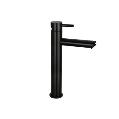 Hoge wastafelkraan Mat Zwart