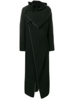 Comme Des Garçons Pre-Owned wrap front coat - Noir