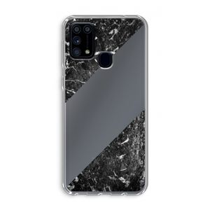 Zwart marmer: Samsung Galaxy M31 Transparant Hoesje