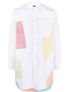 Comme Des Garçons chemise en coton à rayures - Blanc