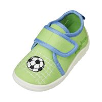 Playshoes pantoffels groen voetbal Maat - thumbnail