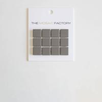 The Mosaic Factory London Mozaiek Tegel Vierkant - Donker Grijs Porselein Ongeglazuurd, R11 300x300 mm