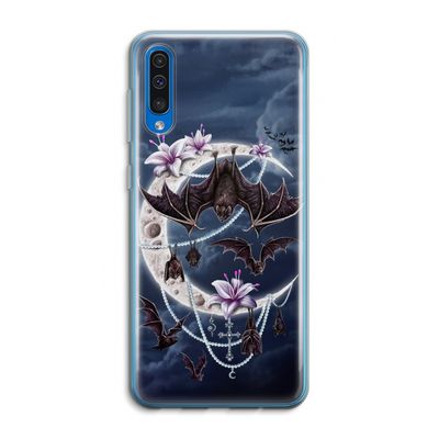 Vleermuizen Maan: Samsung Galaxy A50 Transparant Hoesje