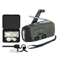 Fosco Noodpakket/Survival prep set - noodradio met handzwengel - vuurstarter set