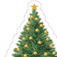 Servet silhouettes tree charm 12st Duni - Duni