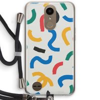 Illustratieve pop 2: LG K10 (2017) Transparant Hoesje met koord