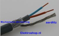2 Aderige Grondkabel 2,5mm2 YMvK-as 1 meter 2x2,5mm2