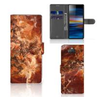 Sony Xperia 10 | Bookcase | Marmer Bruin