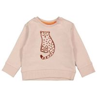 HEMA baby sweater met dierenprint lichtroze - thumbnail