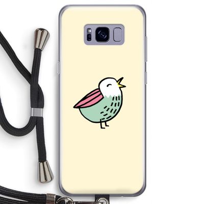 Birdy: Samsung Galaxy S8 Transparant Hoesje met koord