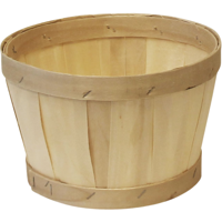 Mand | hout | Ø23.5cm | 14.5cm | rond | naturel | 20 stuks
