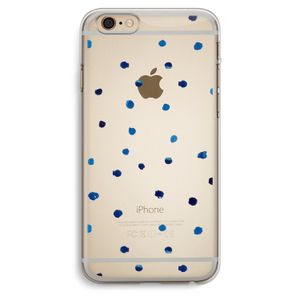 Blauwe stippen: iPhone 6 Plus / 6S Plus Transparant Hoesje