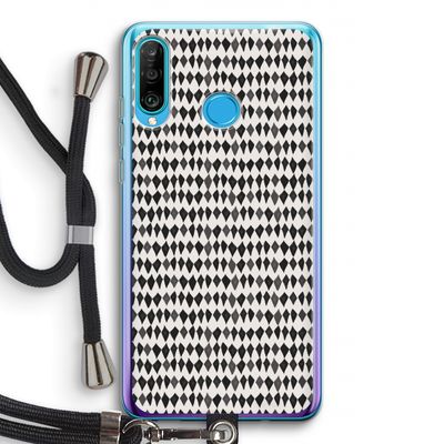 Crazy shapes: Huawei P30 Lite Transparant Hoesje met koord