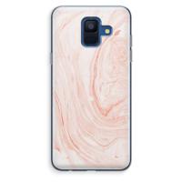 Peach bath: Samsung Galaxy A6 (2018) Transparant Hoesje