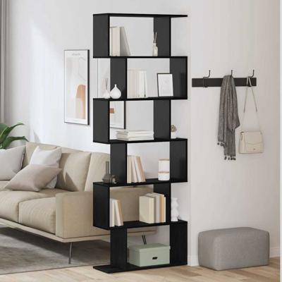 Boekenkast Zwart 70 x 24 x 193.5 cm Bewerkt hout