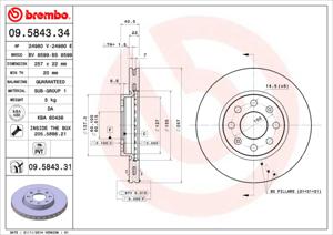 Brembo Remschijven 09.5843.34