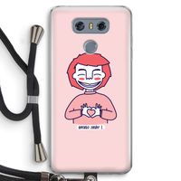 Hartje: LG G6 Transparant Hoesje met koord