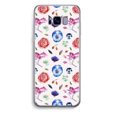 Bloemetjes: Samsung Galaxy S8 Plus Transparant Hoesje