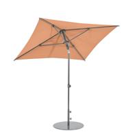 Leco - Parasol - 160x200 cm - 30° Kantelbaar - UV-Beschermend - Aluminium Frame - Oranje