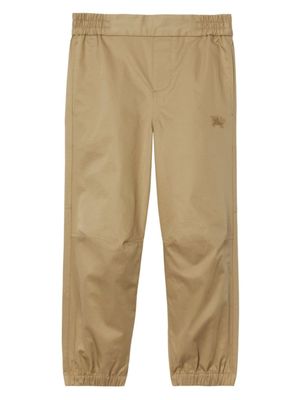 Burberry Kids pantalon Equestrian Knight en coton - Tons neutres