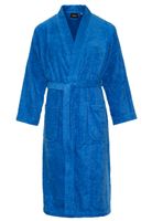 Kimono kobaltblauw unisex - badstof katoen