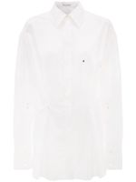 JW Anderson chemise en coton à détails de plis - Blanc