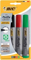 Bic permanent marker 2000, doos met 4 stuks in geassorteerde kleuren - thumbnail