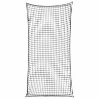 VidaXL Aanhangwagennet elastisch touw 6x3 m polypropeen zwart