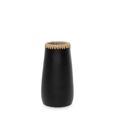 De Sneaky Vaas - Zwart Naturel Medium