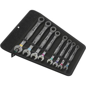 Wera 05020012001 Joker Steek-ringsleutelratelset 8-delig Sleutelbreedte (inch) 1/2 - 11/16