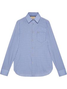 Gucci chemise à carreaux - Bleu