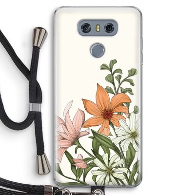 Floral bouquet: LG G6 Transparant Hoesje met koord
