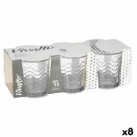 Glazenset Vivalto 79065 Transparant Glas Golven 265 ml (8 Stuks)