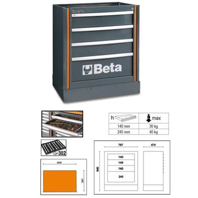 Beta C55CS | Werkplaatsinrichting | Racing | Vast module | Afvalbakken - 055000212