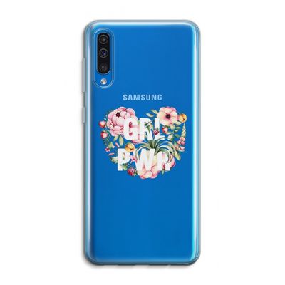 GRL PWR Flower: Samsung Galaxy A50 Transparant Hoesje