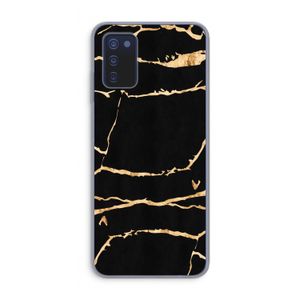 Gouden marmer: Samsung Galaxy A03s Transparant Hoesje