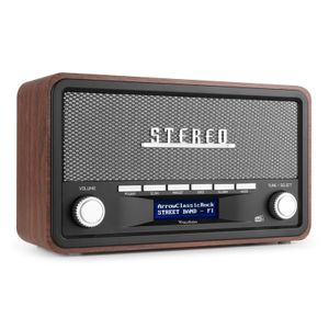 Audizio Foggia retro DAB+ radio met Bluetooth - Stereo draagbare radio