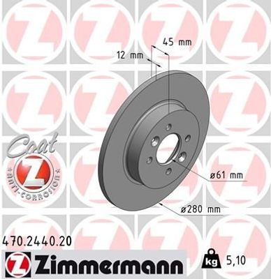 Remschijf Coat Z 470244020