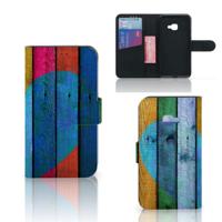 Samsung Galaxy Xcover 4 | Xcover 4s | Book Style Case | Wood Heart - Cadeau voor je Vriend