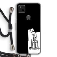 Musketon Painter: Pixel 4a Transparant Hoesje met koord Musketon Painter: Pixel 4a Transparant Hoesje met koord